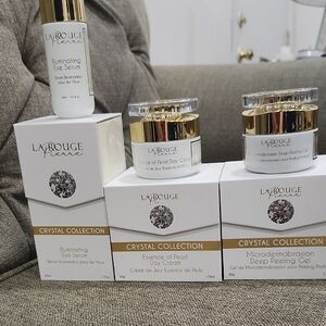 Skincare Crystal Collection Set - Gold and White